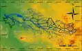 Verlauf der Malapane und ihre Nebenflüsse