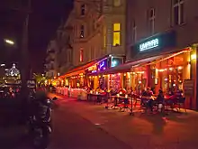 Maaßenstraße bei Nacht