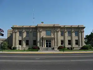 Das Madison County Courthouse in Rexburg, gelistet im NRHP Nr. 87001587