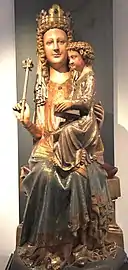 Thronende Madonna mit Kind, frühes 14. Jahrhundert