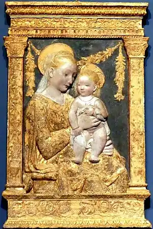 Madonna vor der Girlande (nach Antonio Rosselino)
