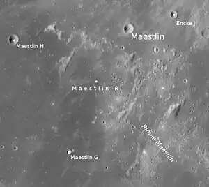 Maestlin und Rimae Maestlin (LROC-WAC)