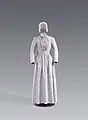 Dienstmädchenkleid mit Haube (um 1885)