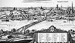 1646: Merian, Topographia Archiepiscopatuum Moguntinensis: Heiligkreuzstift links, Nr. 4