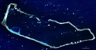NASA-Satellitenbild von Majuro