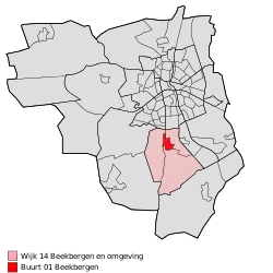 Lage von Beekbergen in der Gemeinde Apeldoorn