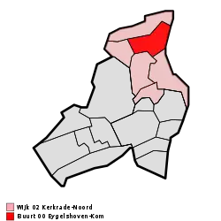 Lage von Eygelshoven in der Gemeinde Kerkrade