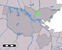 Lage des Stadtviertels Buikslotermeer in Amsterdam