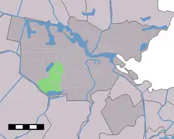 Lage des Stadtviertels Slotervaart in Amsterdam