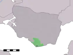 Lage von Ellewoutsdijk in der Gemeinde Borsele