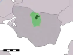 Lage von Heinkenszand in der Gemeinde Borsele
