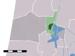 Lage von Akersloot in der Gemeinde Castricum