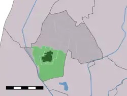 Lage Warmehuizens in der ehem. Gemeinde Harenkarspel