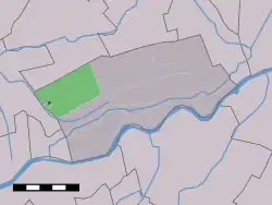 Lage von Polsbroek in der Gemeinde Lopik