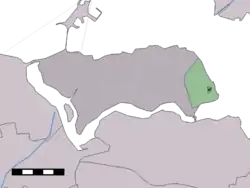 Lage von Kats in der Gemeinde Noord-Beveland