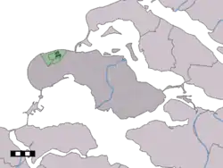 Lage von Renesse in der Gemeinde Schouwen-Duiveland
