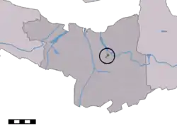 Lage von Spui in der Gemeinde Terneuzen