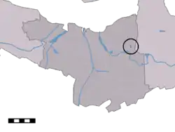 Lage von Zaamslagveer in der Gemeinde Terneuzen