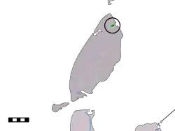 Lage von De Cocksdorp in der Gemeinde Texel