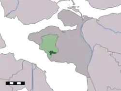 Lage von Sint Maartensdijk in der Gemeinde Tholen