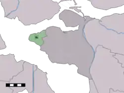 Lage von Stavenisse in der Gemeinde Tholen