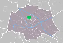 Lage von Selwerd in der Gemeinde Groningen