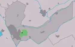 Lage von Oranjewoud in der Gemeinde Heerenveen