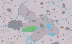Lage von Suwâld in der Gemeinde Tytsjerksteradiel
