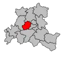 Lage des Kantons Épinal-Ouest innerhalb des Arrondissements Épinal