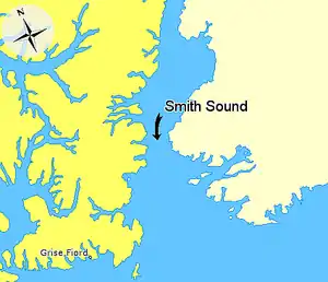 Lage des Smithsunds