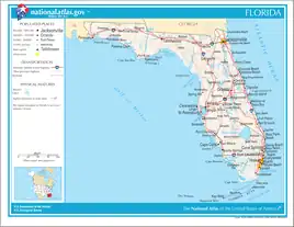 Karte von Florida