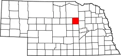 Karte von Wheeler County innerhalb von Nebraska