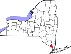 Karte von Rockland County innerhalb von New York