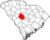 Karte von Lexington County innerhalb von South Carolina
