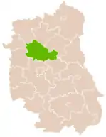 Lage des Powiat Lubartowski in der Woiwodschaft Lublin