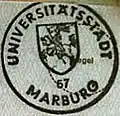 Stempelsiegel: Abdruck des Dienstsiegels Nr. 57 der Stadt Marburg