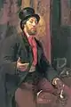 Marcel Briguiboul: Selbstbildnis mit Pfeife