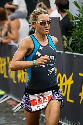 Mareen Hufe beim Ironman Germany, 2014