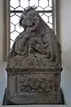 Kirche Maria Hilf Bamberg - Sandsteinmadonna, um 1695 vom Bamberger Bildhauer Johann Kaspar Metzger geschaffen