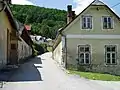 Die alte Gasse zur Burgruine Arnstein