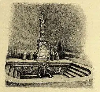 Wallfahrtsbrunnen um 1900