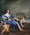 Porträt von Marie-Anne de Bourbon-Condé, Öl auf Leinwand, Jean-Marc Nattier (1729)