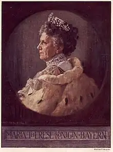 Porträt von Königin Marie Therese von Bayern, 1914