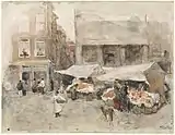 Floris Arntzenius (1874/1925): Markt mit Blumenständen, Rijksmuseum Amsterdam.