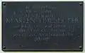 Gedenktafel für Marlen Haushofer am Forsthaus