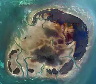 Satellitenbild der Marquesas Keys