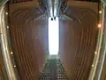 Das Atrium von der Lobby aus betrachtet.