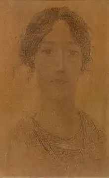 Marthe Verhaeren, Zeichnung von Auguste Donnay