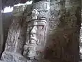 Kinich Ahau, Stuckrelief in Kohunlich, klassische Periode