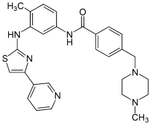 Strukturformel von Masitinib
